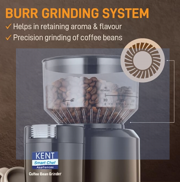 KENT Plastic Coffee Bean Grinder 150 W