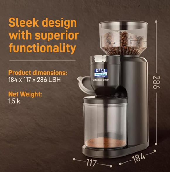 KENT Plastic Coffee Bean Grinder 150 W