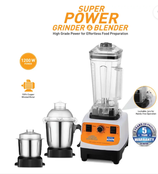 KENT Super Power Grinder & Blender High Power and Speed with Pulse Function