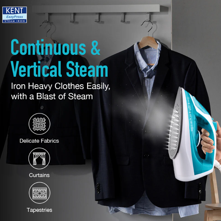 KENT EASY PRESS STEAM IRON GLIDE 1250 W