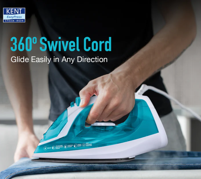 KENT EASY PRESS STEAM IRON GLIDE 1250 W