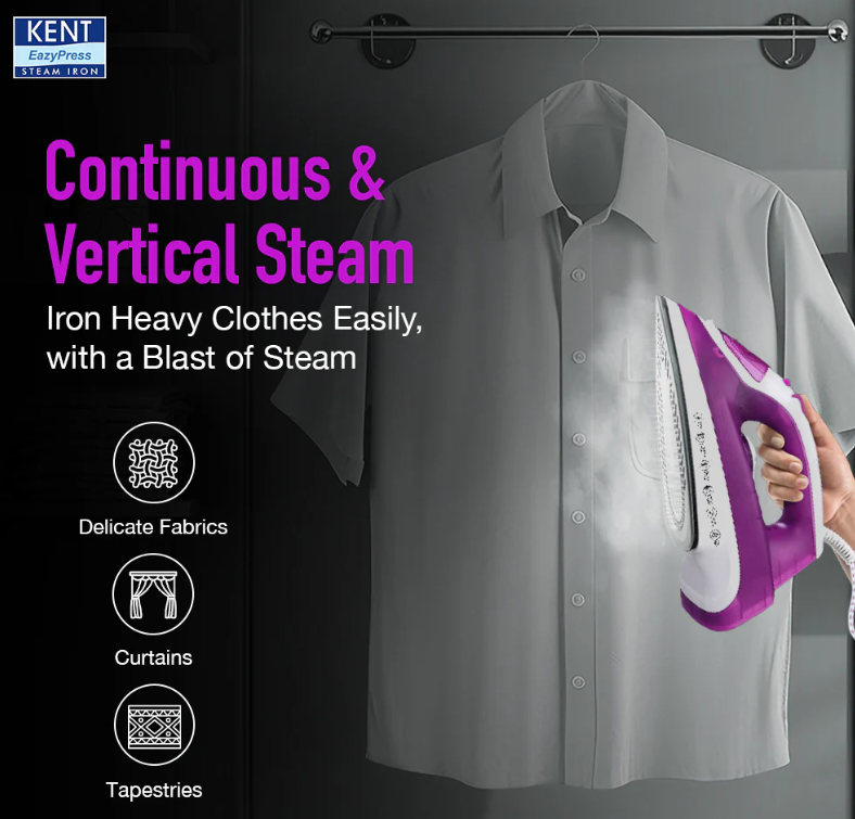 KENT EASY PRESS STEAM IRON LUXE 2000 W