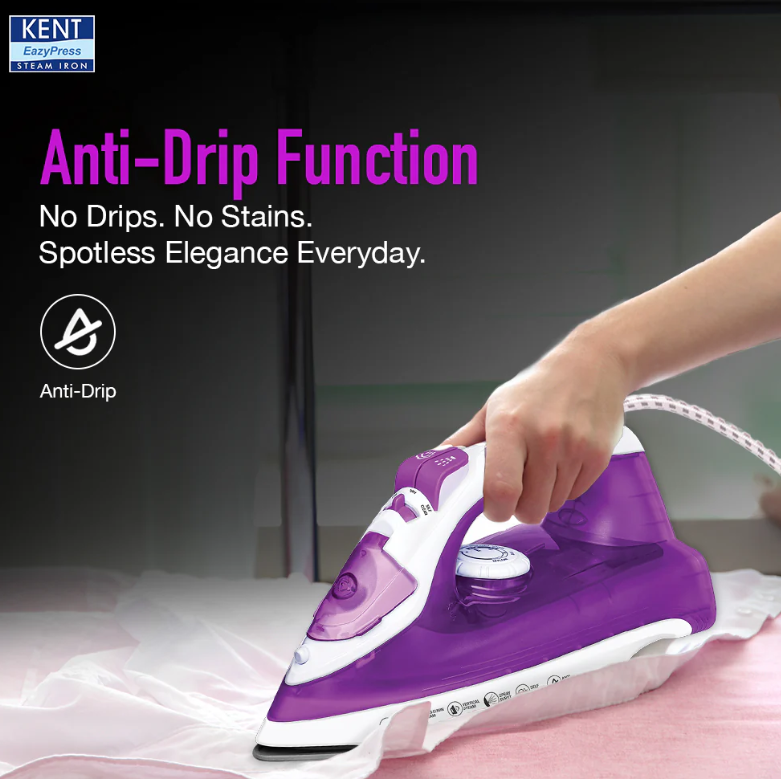 KENT EASY PRESS STEAM IRON LUXE 2000 W