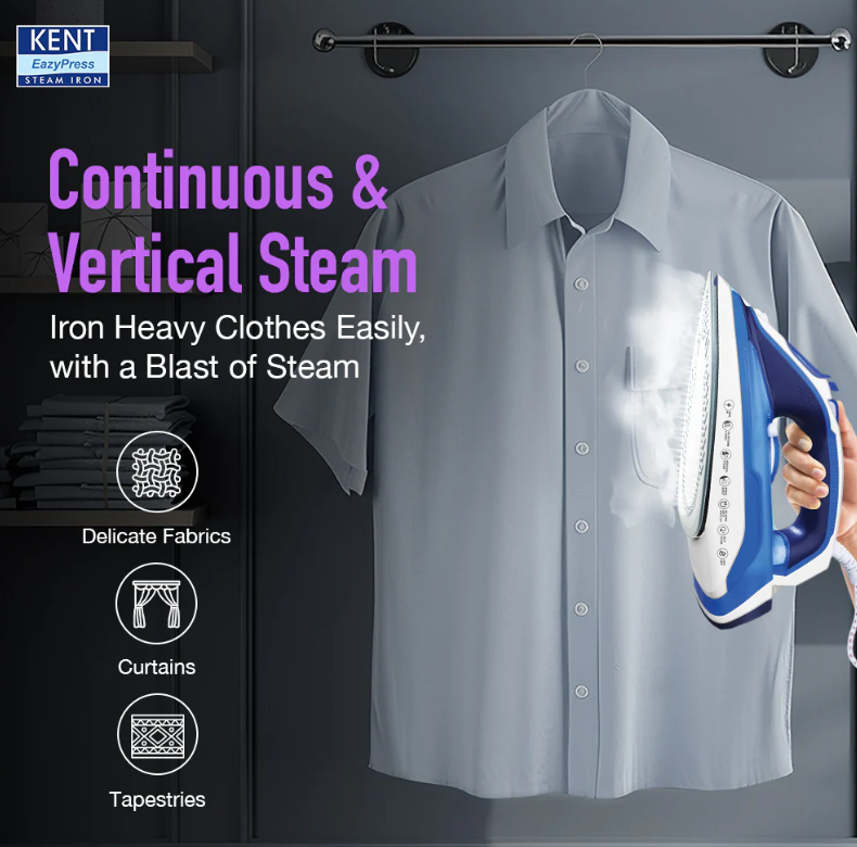 KENT EASY PRESS STEAM IRON LUXE 2200 W