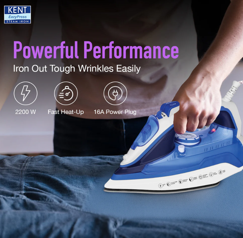 KENT EASY PRESS STEAM IRON LUXE 2200 W