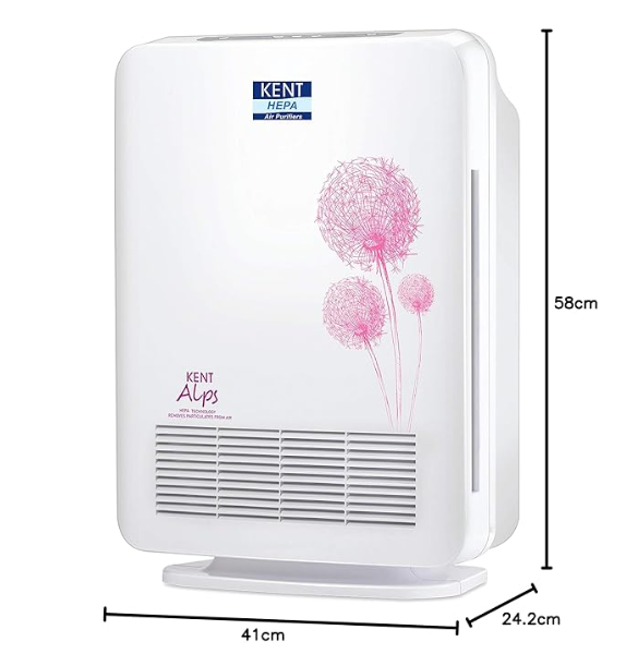 KENT Alps Air Purifier A powerful air purifier with ionizer and HEPA air purification and inbuilt ionizer that helps in removing 99.9% indoor air pollutants