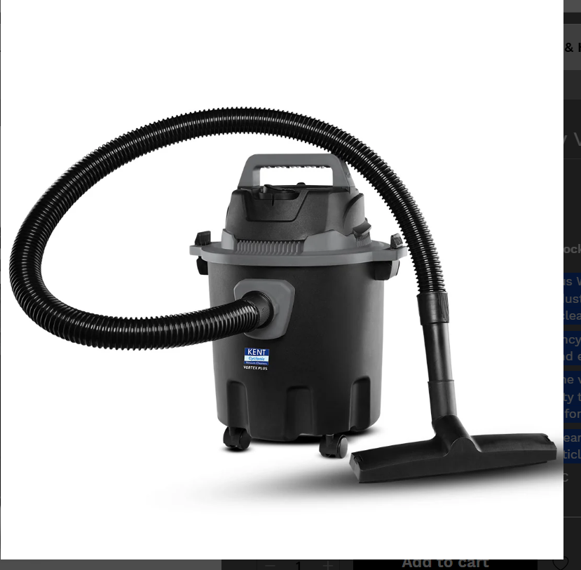KENT Vortex Plus Wet & Dry Vacuum Cleaner