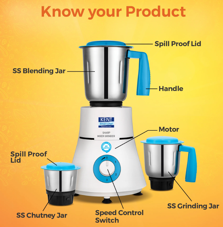 KENT Sharp Mixer Grinder