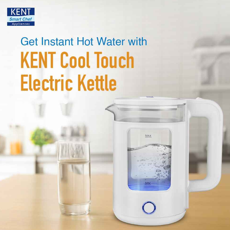 KENT Cool Touch Glass Kettle 1.8L