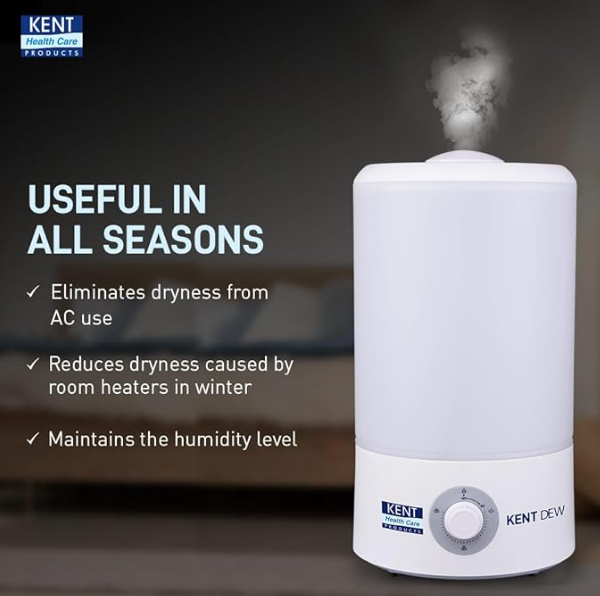 KENT Dew Humidifier with Ultrasonic Mist 4L