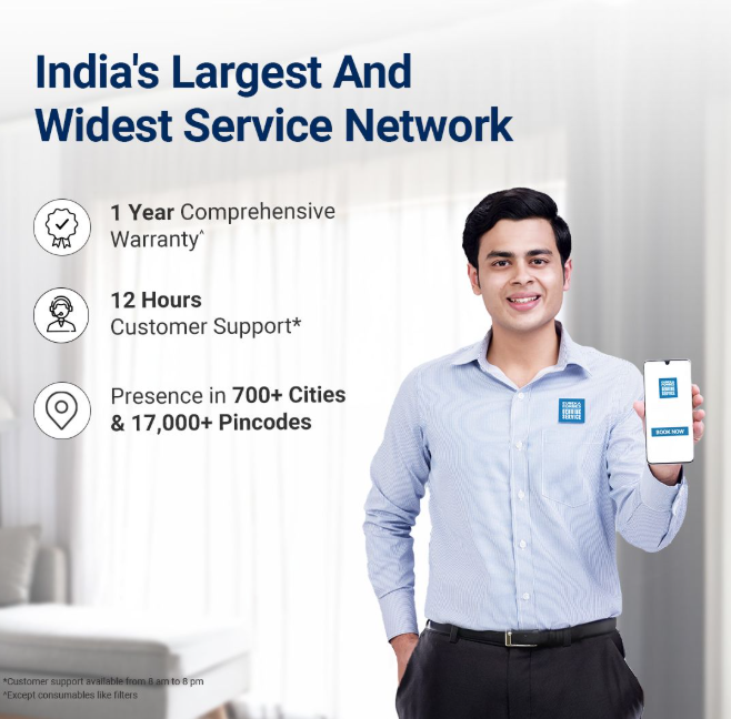 Forbes Smart 500 Surround 360° Air Purifier | True HEPA Grade 13 filter | Covers Large Area 670 Sq. Ft. | Sleep Mode | App Controlled