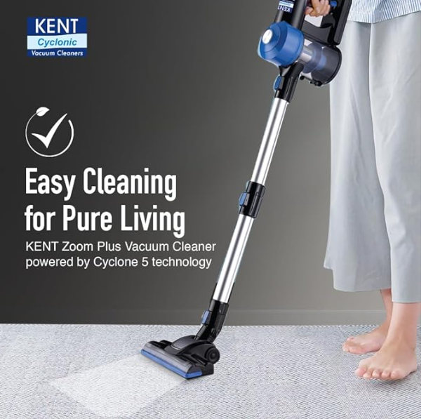 KENT ZOOM PLUS VACUUM CLEANER Cordless, Hoseless, and Rechargeable Vacuum Cleaner.