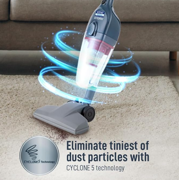 KENT STORM VACUUM CLEANER Bagless and Detachable Vacuum Cleaner with HEPA Filter