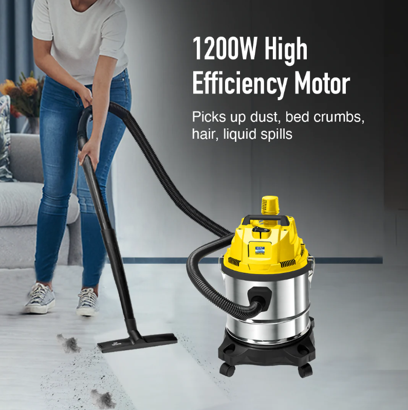 KENT Vortex Pro Wet & Dry Vacuum Cleaner Picks dry dust & wet spills to leave a clean and dust-free environment